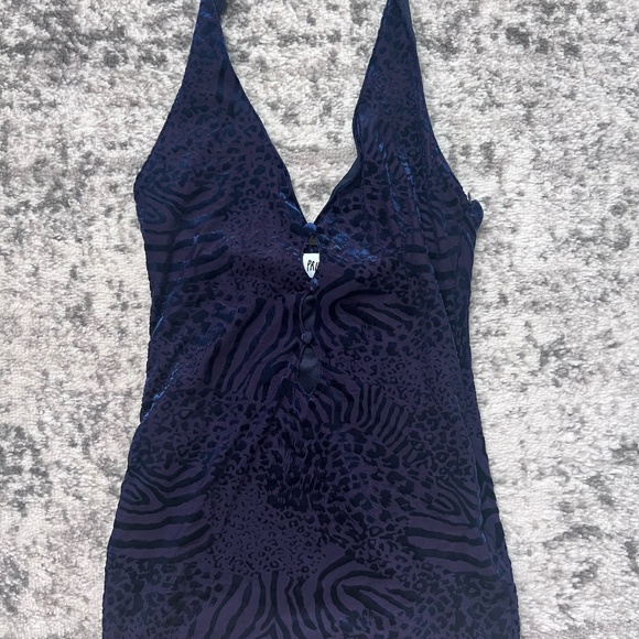 Princess Polly Eloisa Mini Dress Blue - Picture 2 of 2